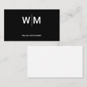 Schwarzes Logo | Unternehmen Terminkarte (Vorne/Hinten)
