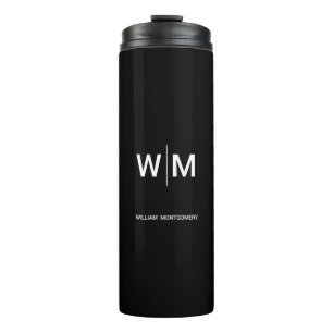 Schwarzes Logo   Unternehmen Thermosbecher