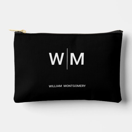 Schwarzes Logo | Unternehmen Zubehörtasche (Vorderseite)