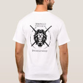 Schwarzes Logo vorne und hinten T-Shirt (Rückseite)