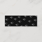 Schwarzes Longlinebra - dünn Mini Visitenkarte (Rückseite)