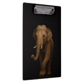 Schwarzes Luxe-Clipboard, Indischer Elefant Klemmbrett (Rechts)