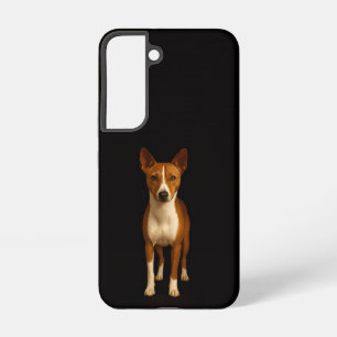 Schwarzes Luxe Galaxy S22 Case, eleganter Basenji- Samsung Galaxy Hülle