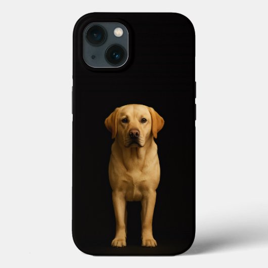 Schwarzes Luxe iPhone 13, minimalistischer Labrado Case-Mate iPhone Hülle (Rückseite)