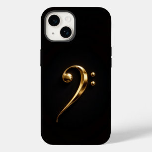 Schwarzes Luxe iPhone 14 Mate, goldener Violinschl Case-Mate iPhone 14 Hülle