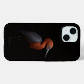 Schwarzes Luxe iPhone 15 Case, Reddish Egret Case-Mate iPhone Hülle (Rückseite (Horizontal))