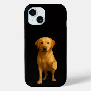 Schwarzes Luxe iPhone 15 Case, Tender Labrador Case-Mate iPhone Hülle
