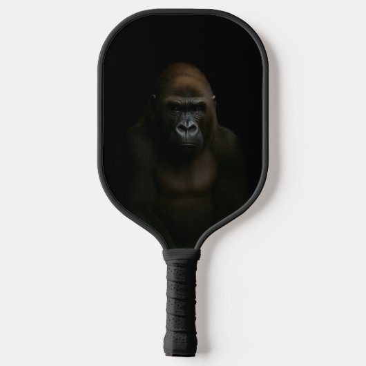 Schwarzes Luxe-Pickleball-Paddle mit Gorilla Pickleball Schläger (Rückseite)