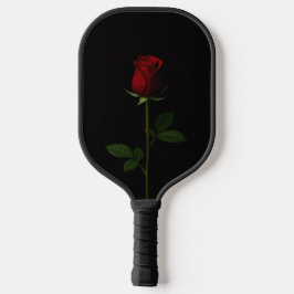 Schwarzes Luxe-Pickleball-Paddle 'Velvet Red Rose' Pickleball Schläger