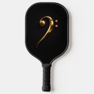 Schwarzes Luxe-Pickleball-Schläger, Golden Basssch Pickleball Schläger
