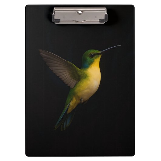 Schwarzes Luxus-Clip-Board, Fliegender Vogel Klemmbrett (Vorderseite)