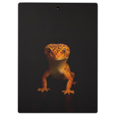 Schwarzes Luxus-Clipboard 4, Gecko Leopard-Lizard Klemmbrett (Rückseite)
