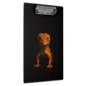 Schwarzes Luxus-Clipboard 4, Gecko Leopard-Lizard Klemmbrett (Rechts)