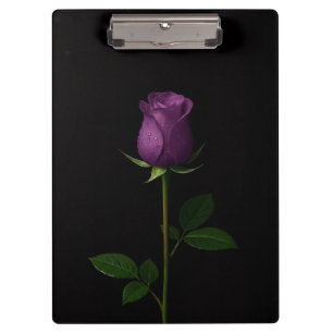 Schwarzes Luxus-Clipboard 4, Königliche Violette R Klemmbrett