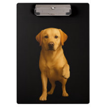 Schwarzes Luxus-Clipboard, sanfter Labrador