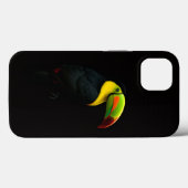 Schwarzes Luxus-iPhone 13-Case mit Keilschnabeltuk Case-Mate iPhone Hülle (Rückseite (Horizontal))
