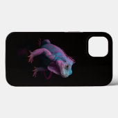 Schwarzes Luxus-iPhone 13-Case mit rosa tropischem Case-Mate iPhone Hülle (Rückseite (Horizontal))