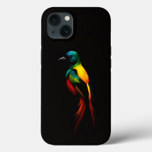 Schwarzes Luxus-iPhone 13 mit Regenbogen-Schwanz-T iPhone 13 Hülle