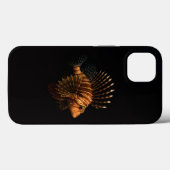 Schwarzes Luxus-iPhone 13 mit Rotem Löwenfisch Case-Mate iPhone Hülle (Rückseite (Horizontal))