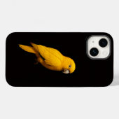 Schwarzes Luxus-iPhone 14 Case-Mate mit Goldsittic iPhone Hülle (Rückseite (Horizontal))