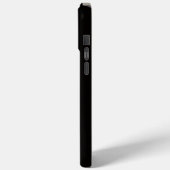 Schwarzes Luxus-iPhone 15 Pro Max mit Weißem Hai Case-Mate iPhone Hülle (Rückseite / Links)