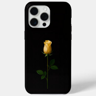 Schwarzes Luxus-iPhone 15 Pro Max, sonnengelbene R iPhone 15 Pro Max Hülle