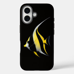 Schwarzes Luxus-iPhone 16 Case-Mate mit Falterfisc iPhone 16 Hülle