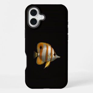 Schwarzes Luxus-iPhone 16 Plus Reef Butterflyfish iPhone 16 Plus Hülle
