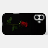 Schwarzes Luxus-iPhone 16 Plus, Samtrote Rose Case-Mate iPhone Hülle (Rückseite (Horizontal))