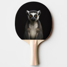 Schwarzes Luxus-Ping-Pong-Schläger Gentle Lemur