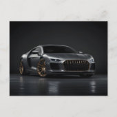 Schwarzes Luxusauto Postkarte (Vorderseite)