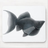 Schwarzes Lyretail Molly Mousepad (Vorne)