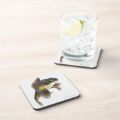 Schwarzes machen Goldfisch (Carassius auratus) 2 Getränkeuntersetzer (Rechte Seite)