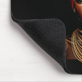 Schwarzes Mädchen Afro Frau Kopfbedeckung Kopftuch Mousepad (Ecke)