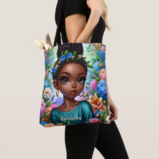 Schwarzes Mädchen Afroamerikaner mit Braids Tasche