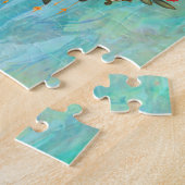 Schwarzes Mädchen auf dem Laufsteg Puzzle (Seite)