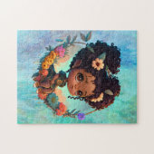 Schwarzes Mädchen auf dem Laufsteg Puzzle (Horizontal)