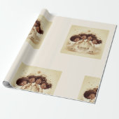 Schwarzes Mädchen Engel Weihnachtschor Geschenkpap Geschenkpapier (Ungerollt)