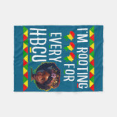 Schwarzes Mädchen Juneteenth ich bin für jedes HBc Fleecedecke (Vorderseite (Horizontal))
