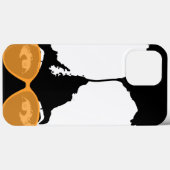 Schwarzes Mädchen mit Afro mit Gold Sonnenbrille Case-Mate iPhone Hülle (Rückseite (Horizontal))