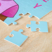 Schwarzes Mädchen mit Braids Personalisiertes Puzz Puzzle (Seite)