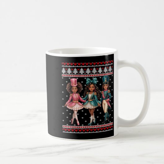 Schwarzes Mädchen Nussknacker Western Nussknacker Kaffeetasse (Rechts)