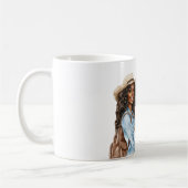 Schwarzes Mädchen Paris ist immer eine gute Idee Kaffeetasse (Links)