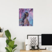 Schwarzes Mädchen schwarze Königin Fantasy-Kunst G Poster (Heimbüro)