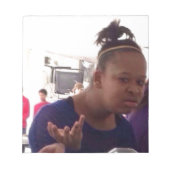 Schwarzes Mädchen, was Mem Notizblock (Vorderseite)