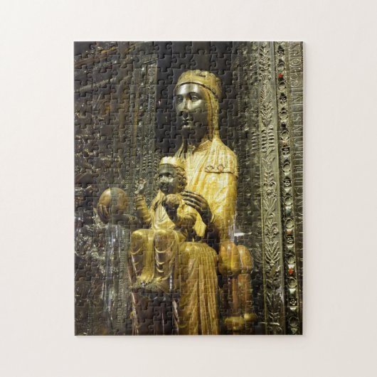 schwarzes madonna Montserrat Puzzle (Vertikal)