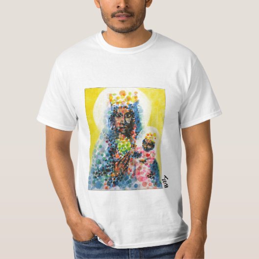 Schwarzes Madonna T-Shirt (Vorderseite)