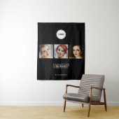Schwarzes Make-up-Studio-Foto-Collage-Messe Wandteppich (Beispiel)