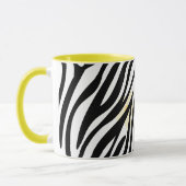 Schwarzes Malmuster Modernes Kunstdesign Tasse (Links)