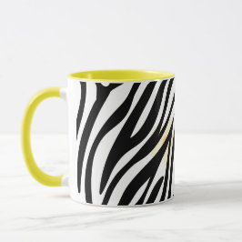 Schwarzes Malmuster Modernes Kunstdesign Tasse